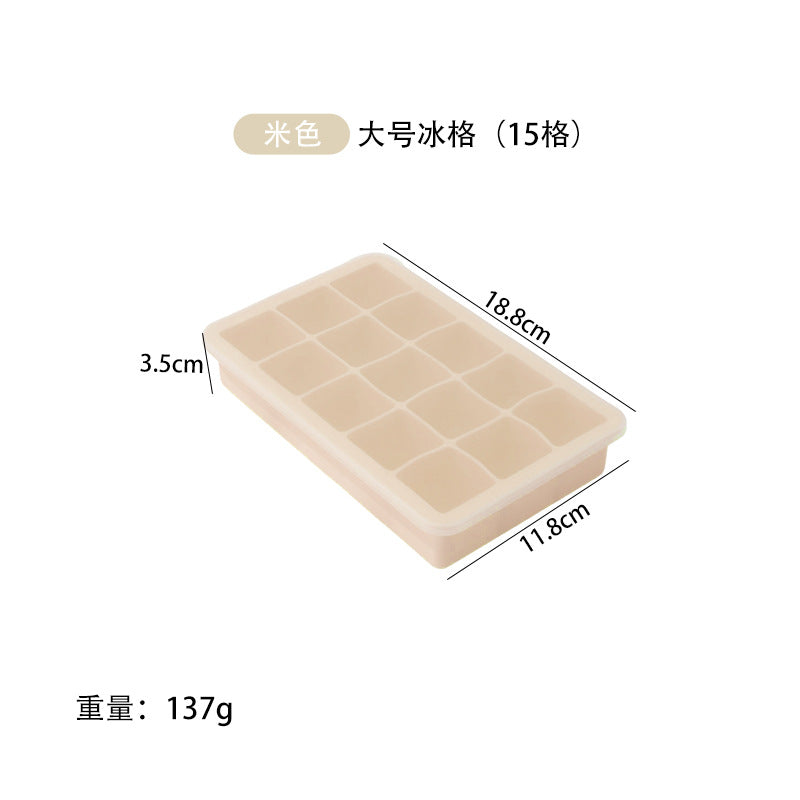Freeze ice cube mold with lid silicone ice grids ice making film skull square ice maker cocktail ice ball film
