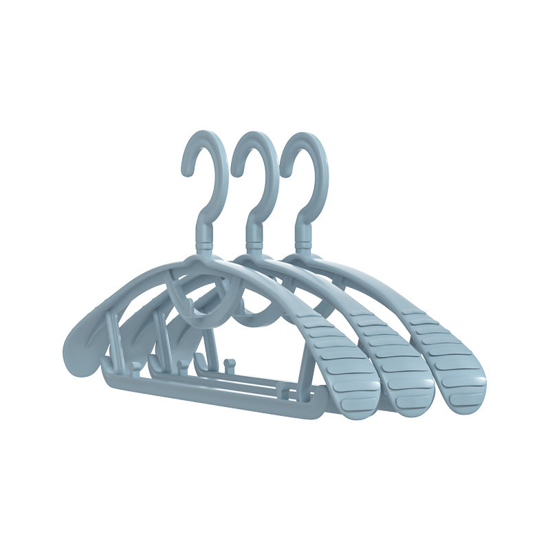 Wide shoulder clothes hanger, thickened version, non-marking, non-slip for home clothes hanger, durable export cross-border exclusive plastic clothes hanger