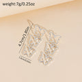 2024 new cross-border e-commerce jewelry alloy butterfly earrings, fashionable and versatile stud earrings, exquisite women's tassel dangle earrings