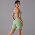 New arrival antibacterial wear-free underwear yoga suit beautiful back cross color matching sports intimates fitness shorts yoga clothes for women