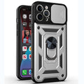 Suitable for iphone17pro sliding window mobile phone case apple 15 shunjia car 16 sergeant x ring holder protective cover
