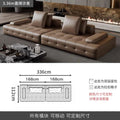 Lawrence genuine leather sofa italian normcore large and small apartment house villa customer corner sofa modern straight row leather sofa