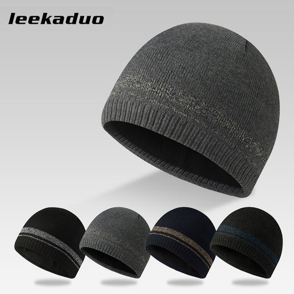 Spot light board knitted hat winter men's wool hat brimless pullover hat  cold hat can be designed LOGO