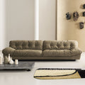 Custom solid wood fabric sofa cloud sofa italian minimalist living room sofa lazy down cream style