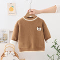 Kids' sweater  autumn/winter new collection: fleece-lined, extra thick knitwear for boys and girls
