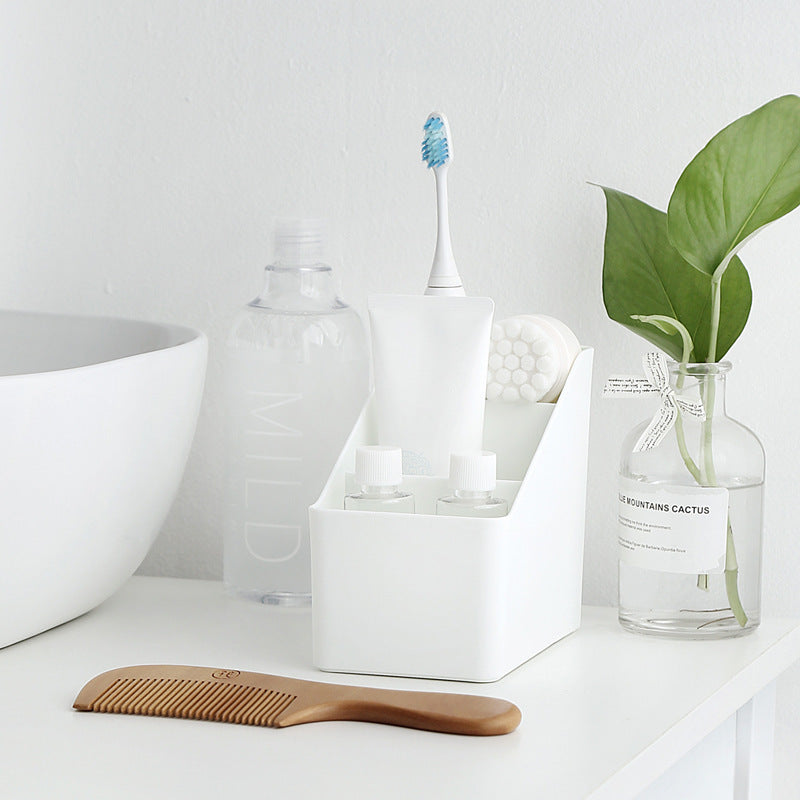 Living room multifunctional plastic office desktop remote control storage box cosmetic storage box