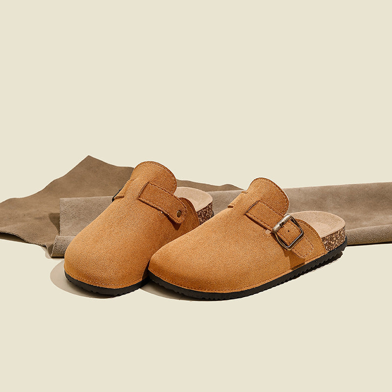birkenstock shoes toe-cap half-slippers women's one-leg women's shoes new arrival 2025thick sole half-slippers birkenstock slippers export