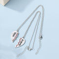 Wholesale heart pendants: european & american cross-border personalized jewelry for women - creative best friend & good friend heart-shaped letter necklace