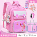Large pink + (comes with lina belle + waterproof watch + pencil case + tutoring bag)