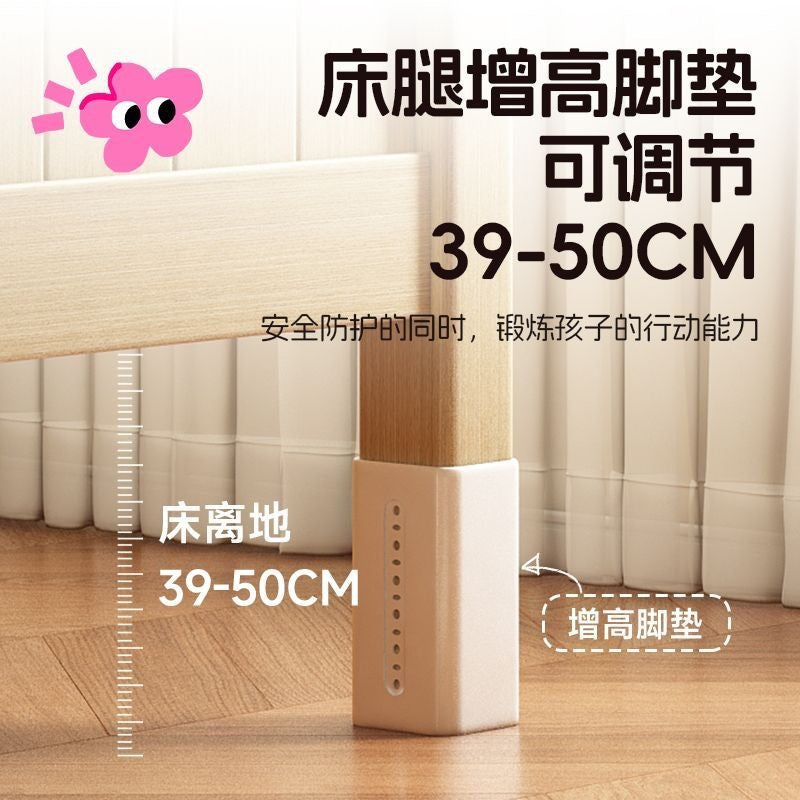 Kids bed patchwork boy big bed girl widened kids baby solid wood bedside crib guardrail crib
