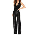 Ready-to-ship european and american new arrivals:   summer cross-border sleeveless halter sequin jumpsuit for women