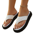 2026 summer new european and american style plus size casual thick sole flip-flops women's slippers