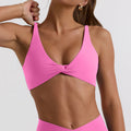 【clearance - no returns or exchanges】criss-cross back tank top sports bra for running, fitness, yoga - women's activewear