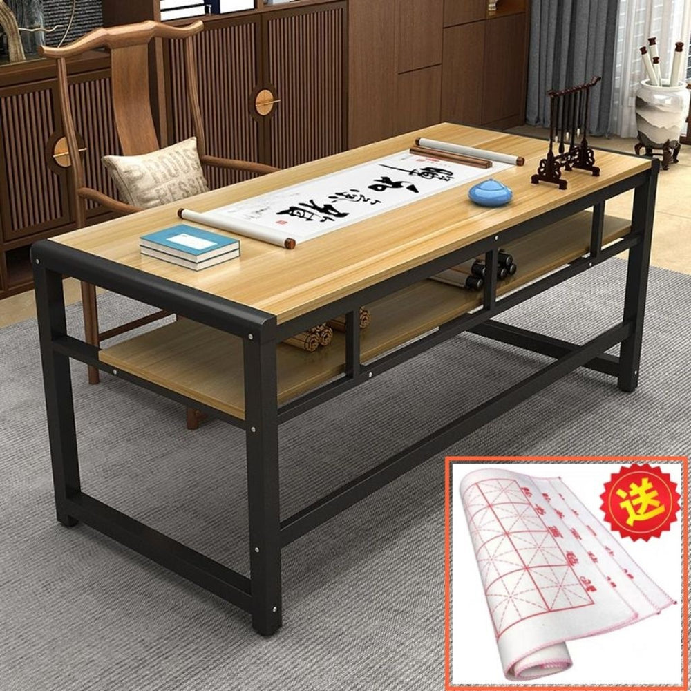 Calligraphy desk practice table double layer home writing desk computer desk training table tutoring table [direct from manufacturer]