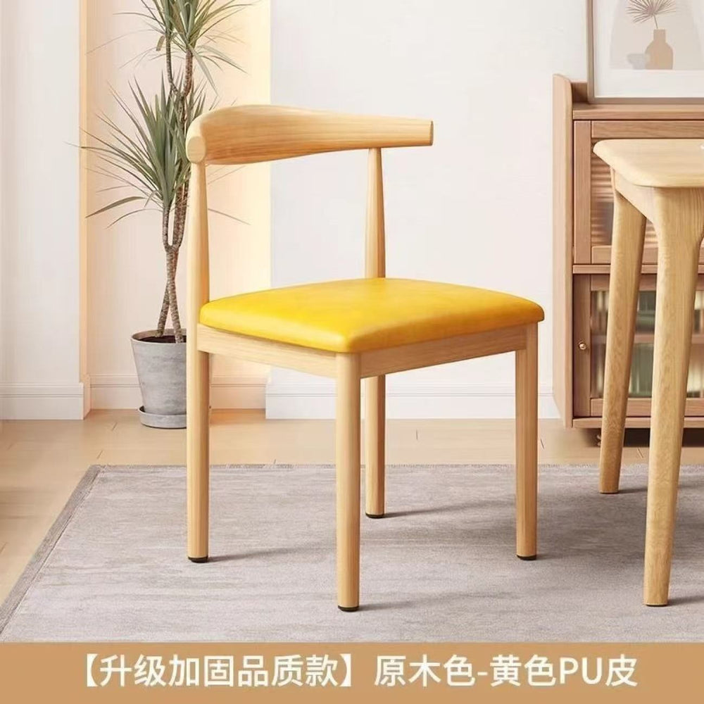 Taishi chair back chair for home dining chair modern casual commercial dining table horn restaurant stool backrest iron tea chair