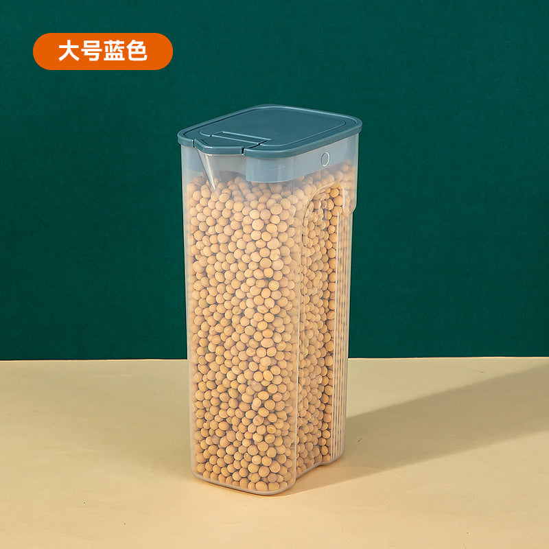 Kitchen food grade sealed tank plastic with lid grain storage tank household dry goods snack storage box