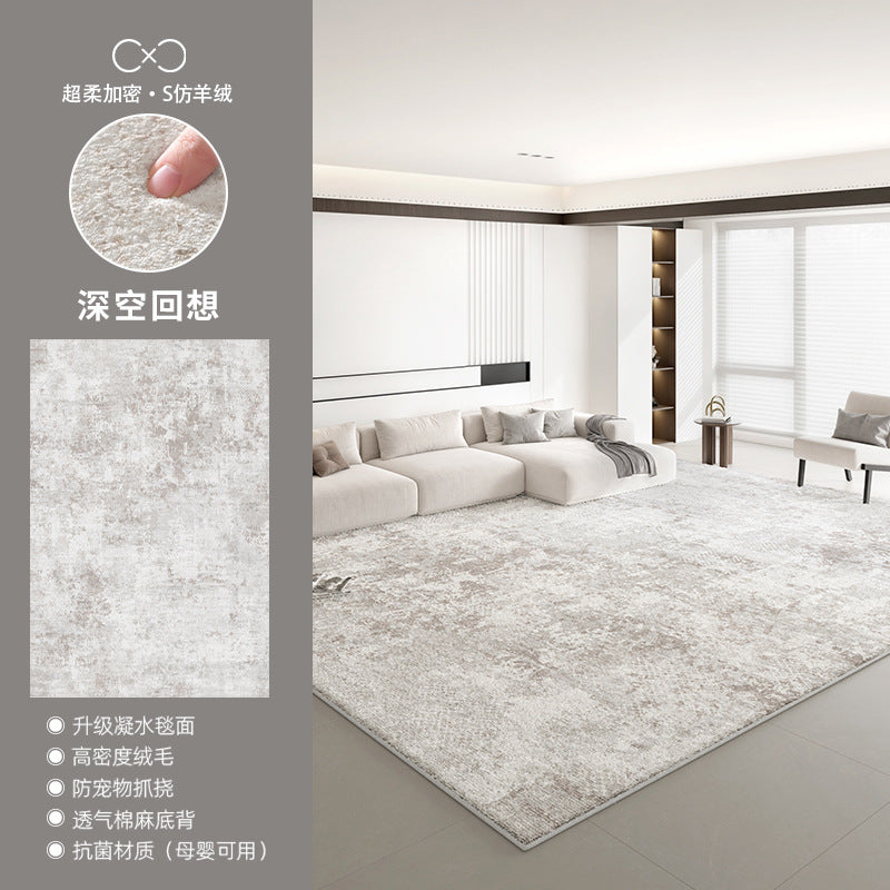 Distributed carpet living room new arrival no-wash and wipeable accessible luxuryclassy waterproof and stain-resistant floor mat modern casual bedside blanket