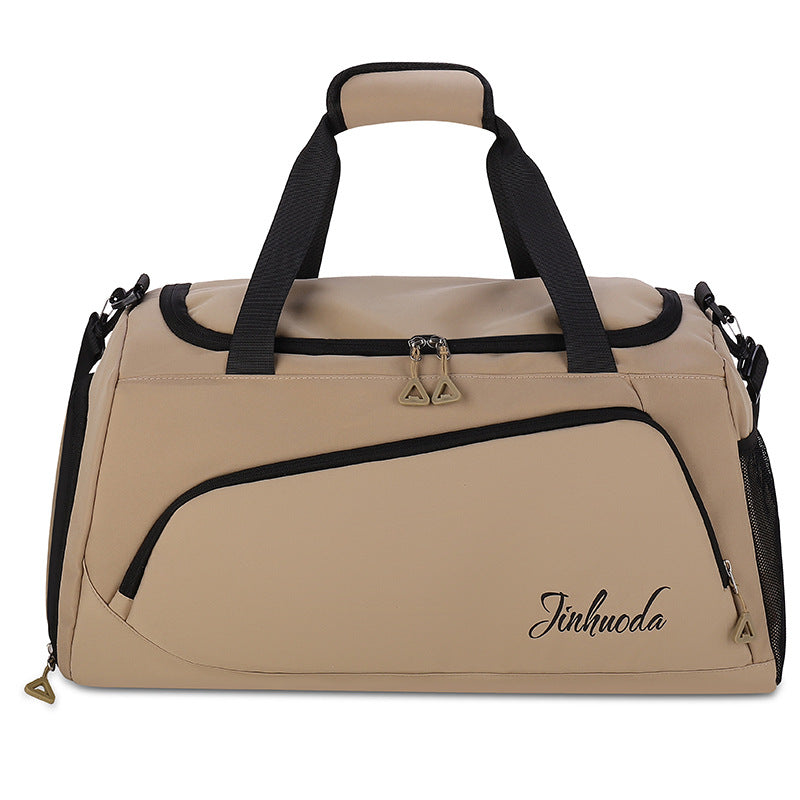 New multi-functional fitness bag, independent shoe compartment, dry and wet separation travel bag, portable short-distance lightweight messenger shoulder bag
