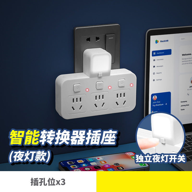 For home socket converter multi-hole panel wireless power strip power strip with usb one-to-many function plug