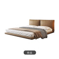 Master bedroom floating king size bed 1.8m upholstered high-end elegant wedding bed italian minimalist double genuine leather bed
