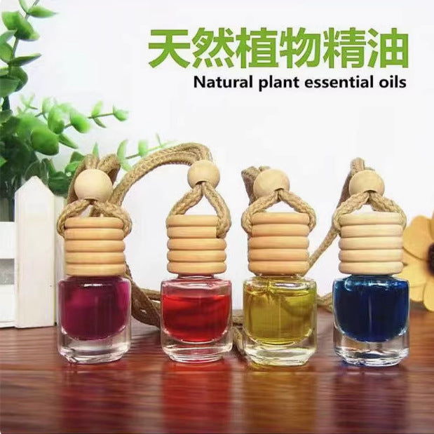 Car perfume pendant, car interior aromatherapy ornament, wooden car accessory, premium aromatherapy essential oil, long-lasting subtle fragrance