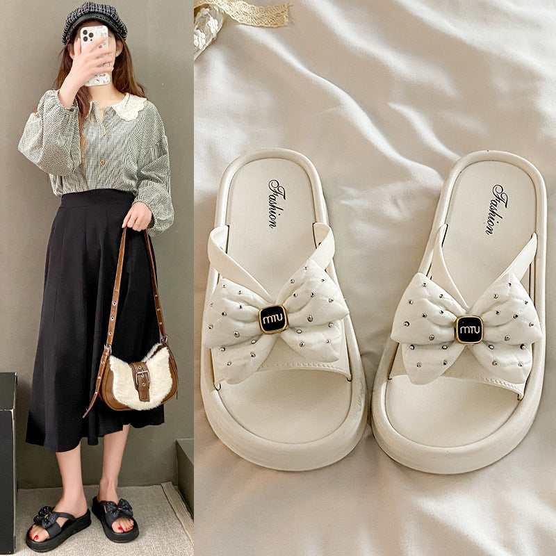 Summer's hottest butterfly embellished platform sandals and slippers for women – perfect for everyday wear, versatile, super comfortable, non-slip, and ideal for the beach