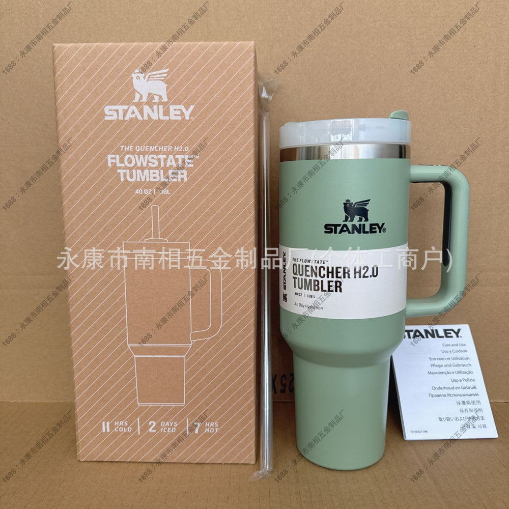 Stanley insulated straw cup - 304 stainless steel portable tumbler for outdoor, car, and sports use