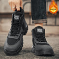 Winter men's shoes 2025 new men's martin boots fleece-linedheattechtrendyeasiest for matchworkwear shoesnon-slipabrasion resistant men's boots