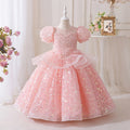 High-end children's first birthday dress, little girl's birthday princess gown, hostess piano performance outfit, children's day performance, runway show