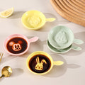 Scandinavianinsstylish ceramic relief snack plate cartoon creative cute ceramic dipping dish flavor plate snack plate