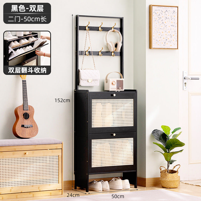 Simple shoe rack household door multi-layer with door dust-proof entry shoe rack shoe cabinet high vertical integrated storage rack