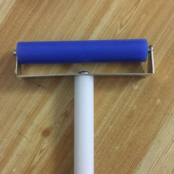 Blue domestic patch roller, push wheel, mobile phone film tool soft silicone manual roller 6cm-10cm