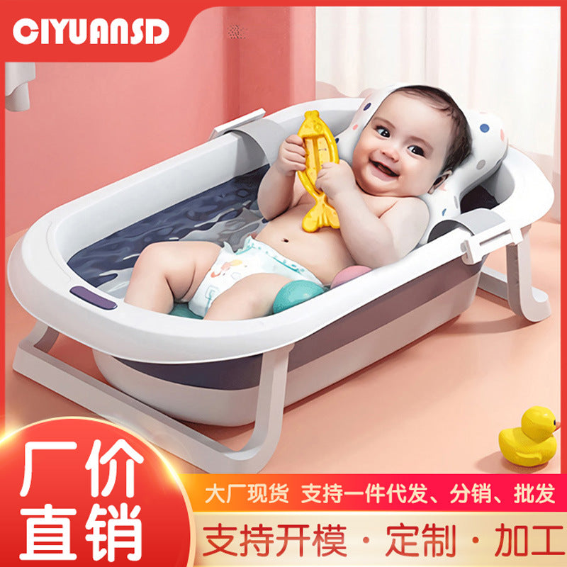 Baby bath tub, infant & toddler bathtub, collapsible bathtub, home use newborn baby sitting & lying bath tub
