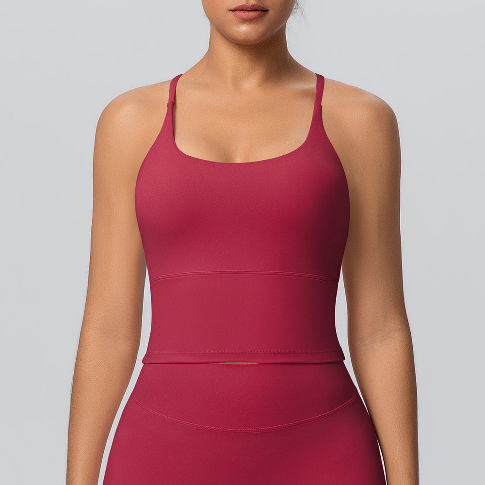New arrival cross back yoga bra quick-drying cloud-like tight sports topsoutwearcasual running fitness vest