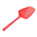 Large all-in-one long handle grid spatula, plastic ice spatula, water-proof spatula, draining spatula, draining spoon