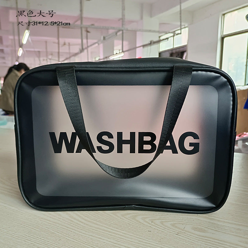 PVC cosmetic toilet bag waterproof portable large capacity swimming bag bath bag cosmetic bag fitness travel storage bag
