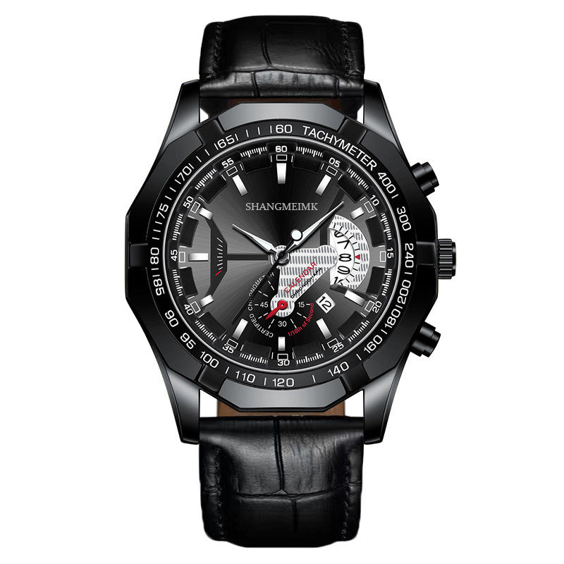 foreign trade new arrival large dial calendar men watch men's watch strap men's watch manufacturer wholesale