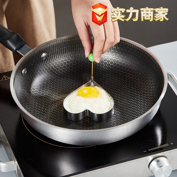 Omelette Mould Home Breakfast Artifact Heart Shaped Love Multifunctional Stainless Steel Kitchen Gadget DIY Omelette Ring