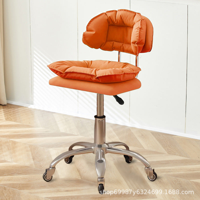 Beauty Chair Nail Art Eyelash Stool Barber Shop Backrest Lifting Chair Household Girls Bedroom Dressing Stool