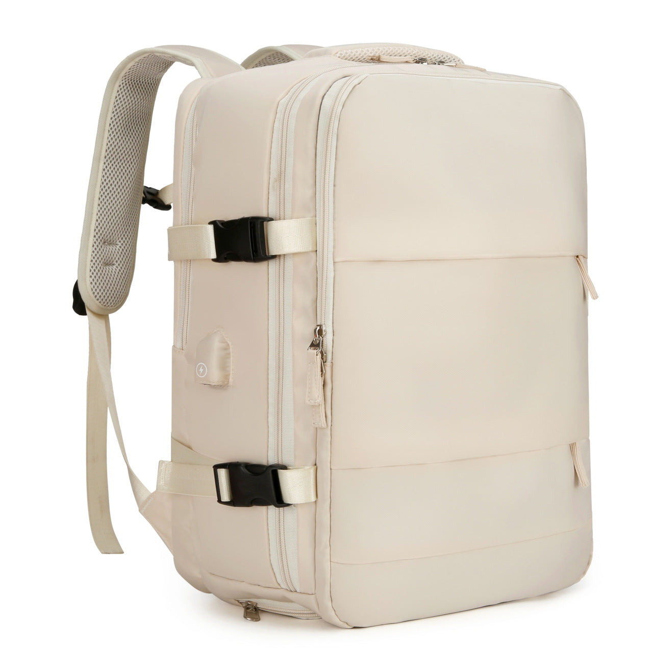 Selected high-value, load-reducing, large-capacity scratch-resistant backpack, high-quality book including separate shoe compartment, computer bag