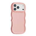 Cartoon iphone 17 case with wavy edge sticker design - cross-border compatible apple 17 macaron phone case