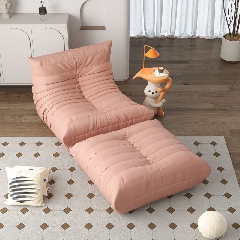 Caterpillar lazy sofa new arrival can lie down and sleep bedroom balcony tatami popular single sofa ins style leather