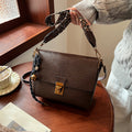 Classyretro small bag for women 2024new arrivalfashioneasiest for match wide shoulder strap one shoulder armpit bag crossbody small square bag