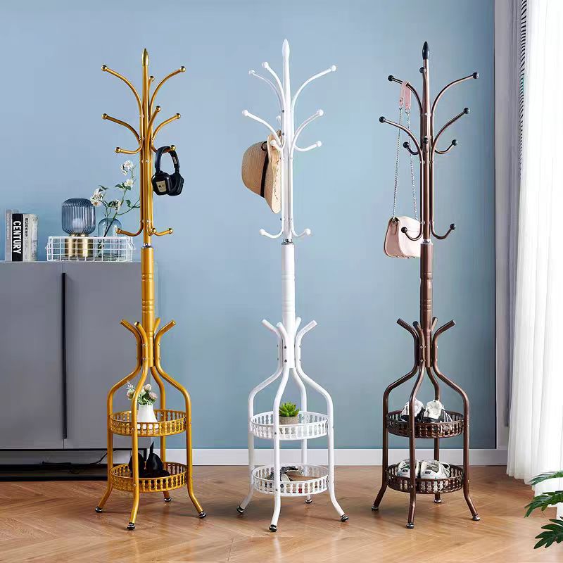 Popular coat rack floor-standing simple modern storage shelf clothes rack clothes rack entrance hall storage artifact