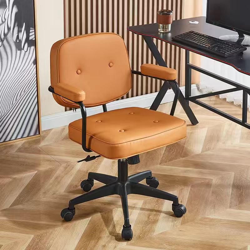 Home office chair rotatelift swivel chair plaid sedentary back chair bedroom desk chair study computer chair