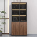 Saint li boss's office accessible luxury file cabinet with light storage cabinet storage cabinet manager room background cabinet