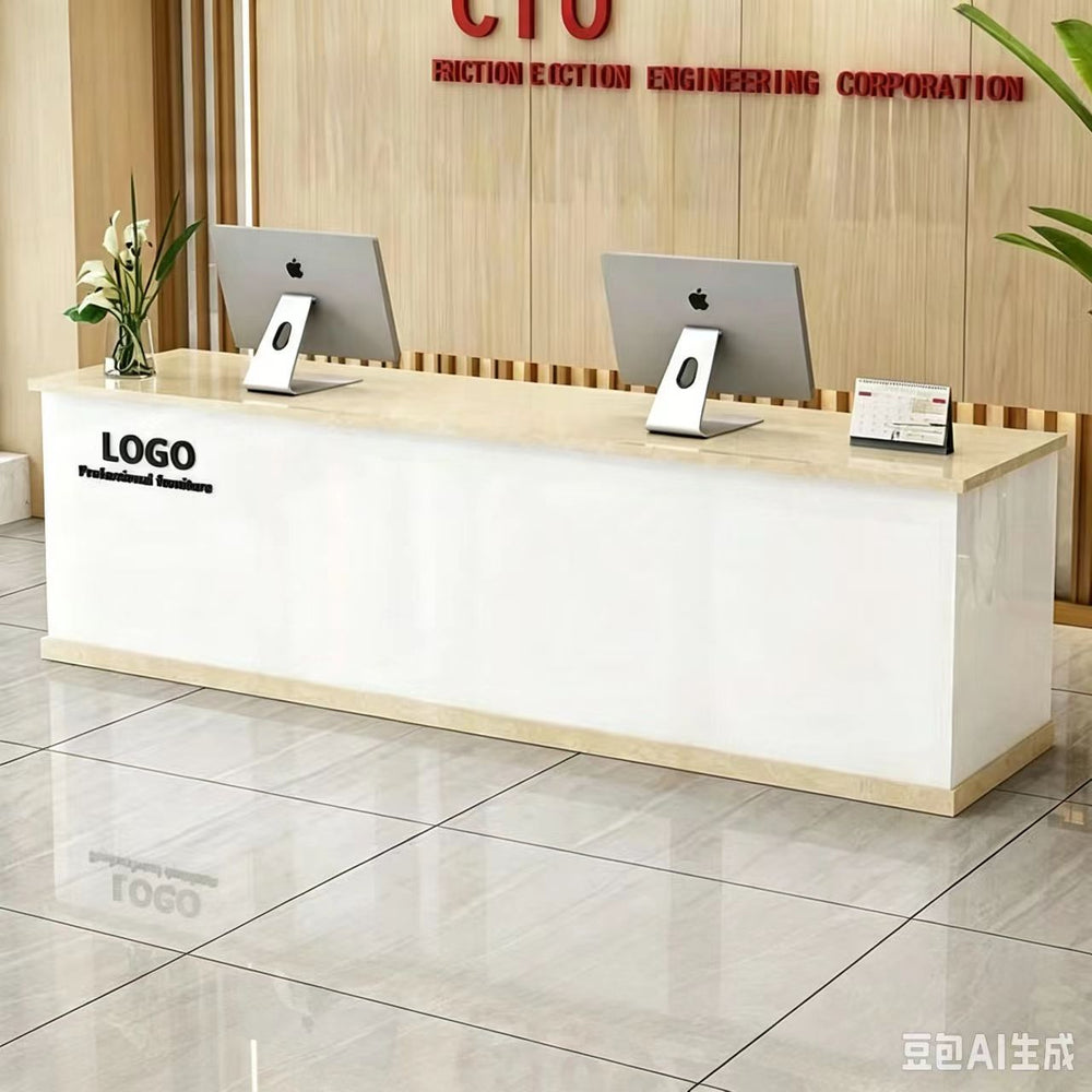 Bar table casual modern clothing store cashier counter commercial store small company front desk reception desk