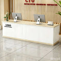 Bar table casual modern clothing store cashier counter commercial store small company front desk reception desk