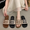 Xiaoxiangfeng flats sandals women's summer outwear 2025new arrivalfashioneasiest for match bath beach one-line shoes deodorizing filter