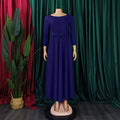 C8621 women's foreign trade dress  new arrival mid-length a-line maxi dress elegant fashion african dress